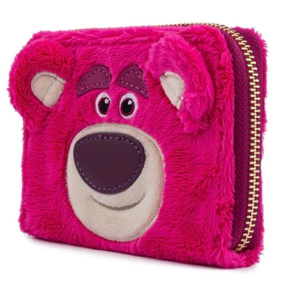Lotso Cosplay Plush Zip Around Wallet Loungefly Disney NWT Toy Story Strawberry - Picture 3 of 4